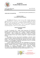 Obwieszczenie o wydaniu postanowienia nr 1045_GM_2025 z 03.10.2025 prostującego oczywistą omyłkę w decyzji nr 921_GM_2025, sygn. GM.RO.683.3.161.2024.MW_DK.pdf