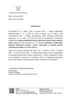 Zawiadomienie Wojewody Mazowieckiego o prowadzonym postepowaniu w sprawie stwierdzenie nabycia przez Gminę Łomianki dz. nr 6, obr. 0003 Łomianki, gmina Łomianki, z 14.01.2026, sygn. SPN-P.7533.21.2026.MS.pdf